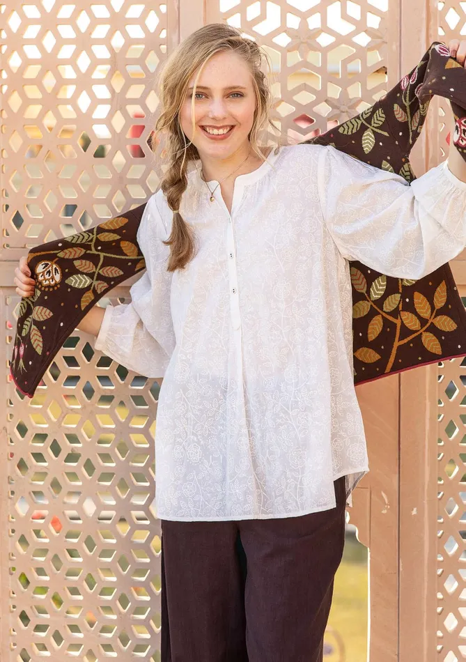 Gudrun Sjdn Lisa Blouse In Organic Cotton Women Blouses