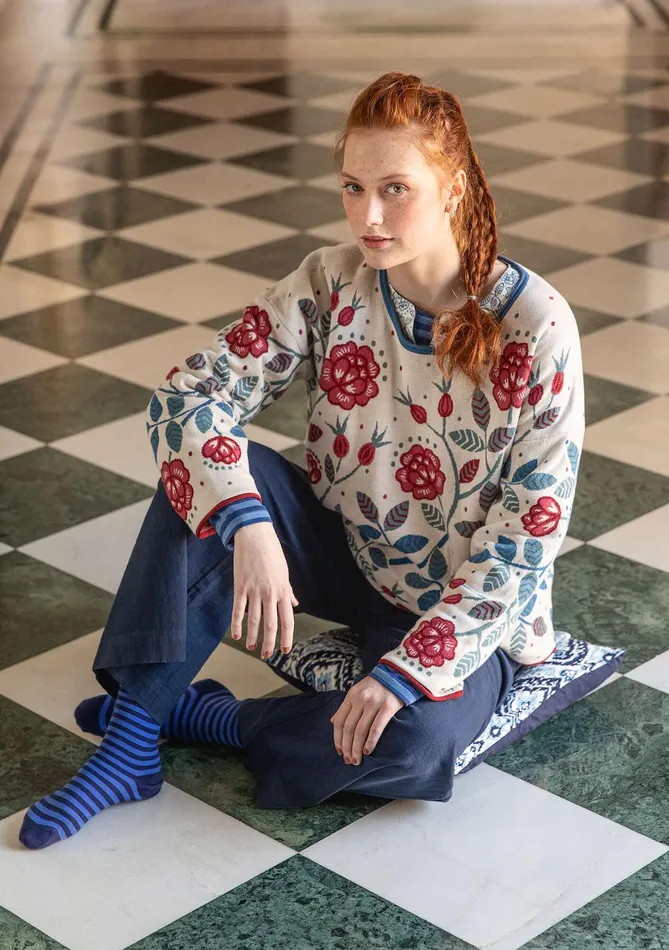 Gudrun Sjdn Nyponros Knit Sweater In Organic Women Tops and Shirts