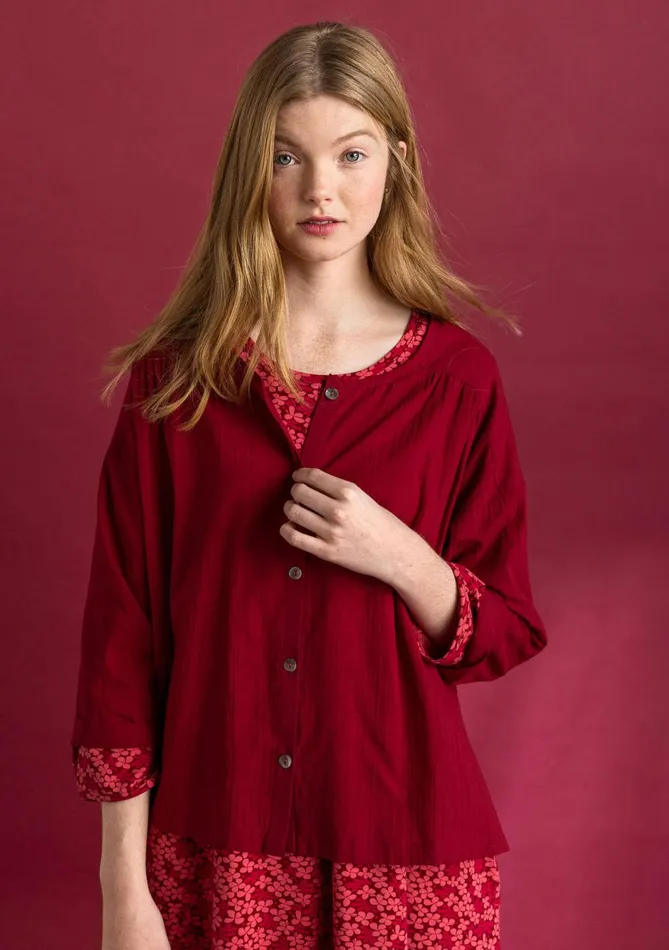 Gudrun Sjdn Woven Hedda Blouse In Organic Cotton Women Blouses