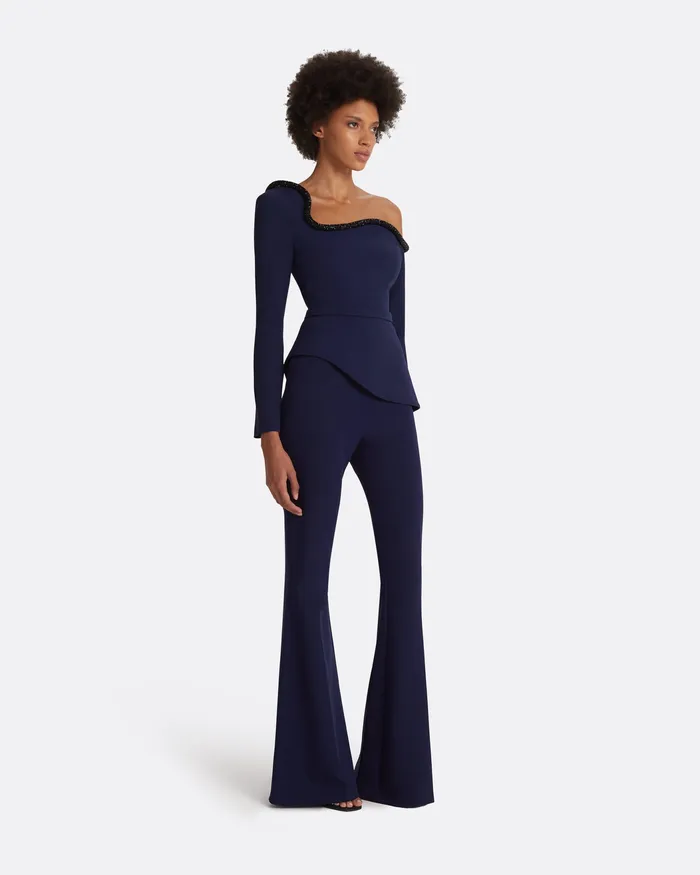 Halluana Azurite Blue Trousers Azurite Trousers Safiyaa Women