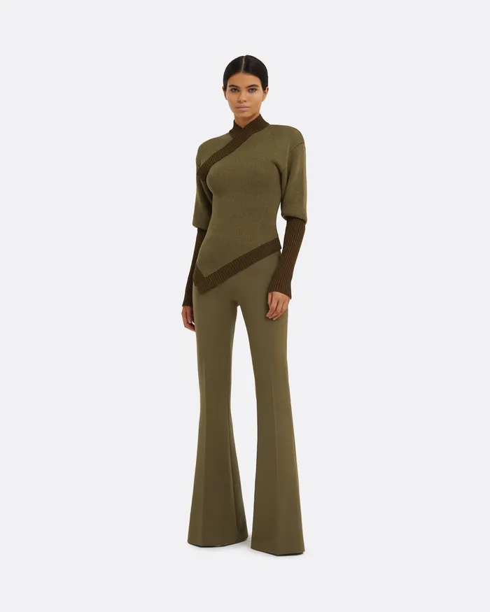 Halluana Khaki Trousers Khaki Trousers Safiyaa Women