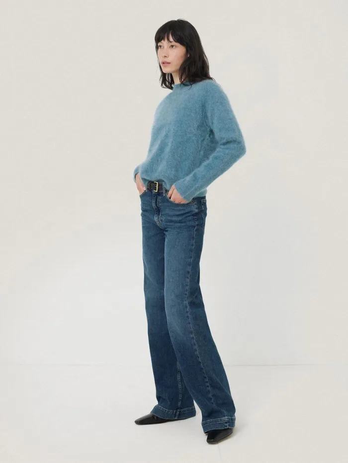 Halo Cashmere Jumper Blue Women Jigsaw Knitwear and Cashmere