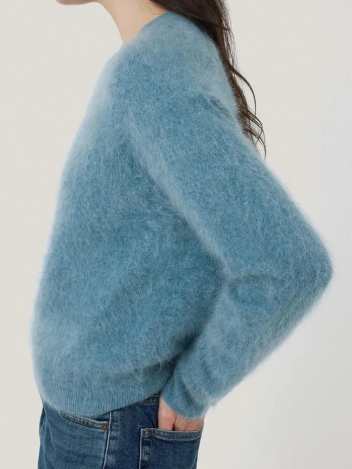 Halo Cashmere Jumper Blue Women Jigsaw Knitwear and Cashmere