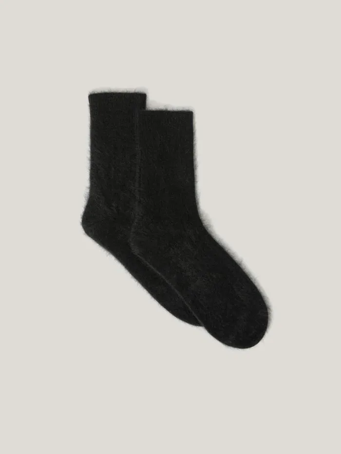 Halo Cashmere Sock Black Women Jigsaw Knitwear and Cashmere