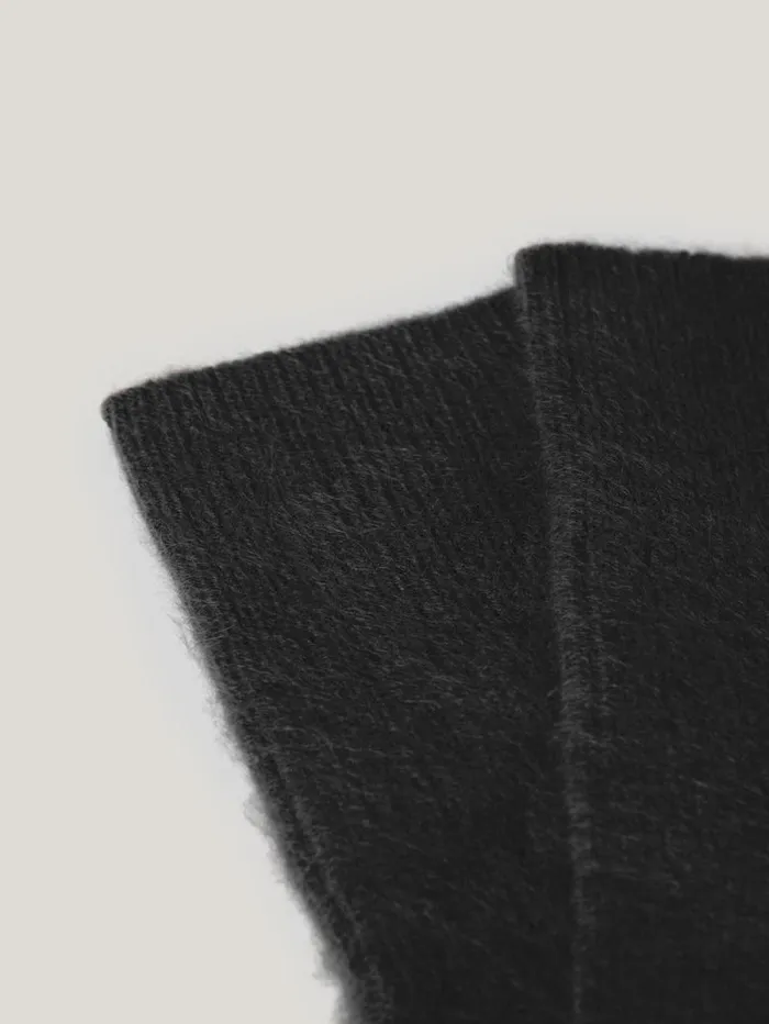 Halo Cashmere Sock Black Women Jigsaw Knitwear and Cashmere