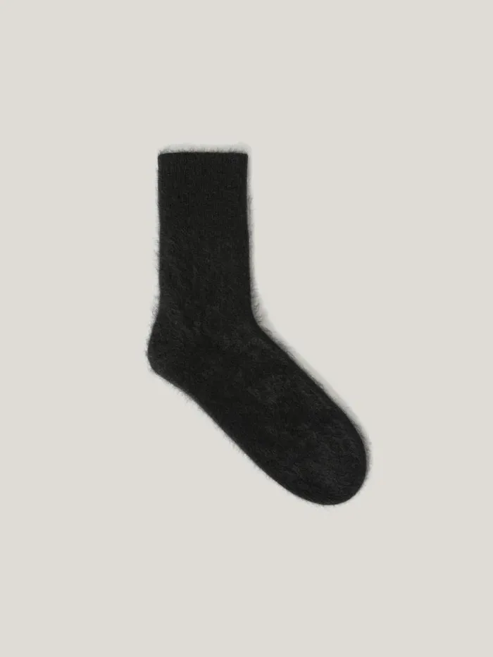 Halo Cashmere Sock Black Women Jigsaw Knitwear and Cashmere