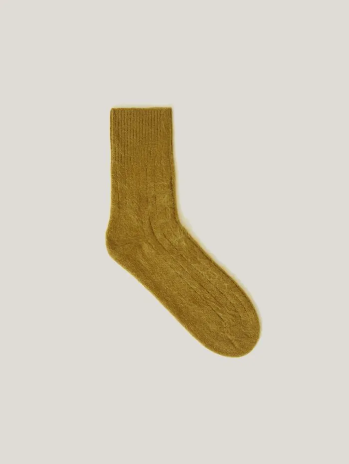 Halo Cashmere Sock Green Women Jigsaw Knitwear and Cashmere
