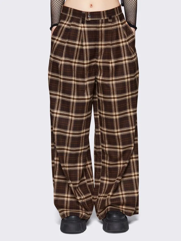 Hari Plaid Grandpa Pants Women Minga London Bottoms