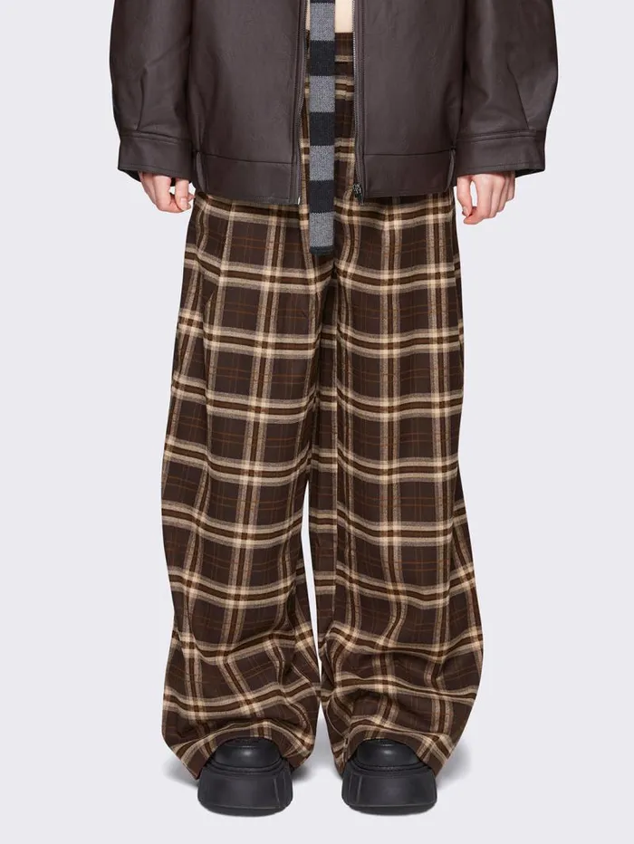 Hari Plaid Grandpa Pants Women Minga London Bottoms