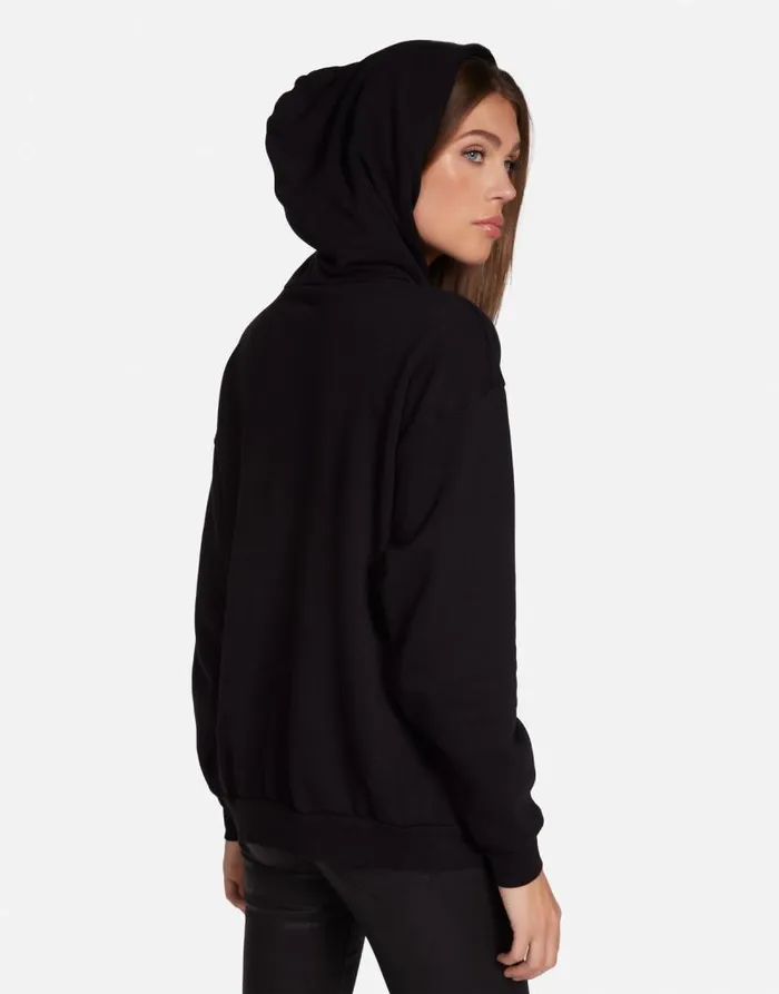 Harmony Def Leppard Truck W Crystals Black Women Lauren Moshi Hoodies