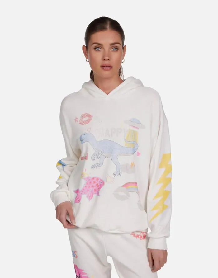 Harmony Dino Elements Milk Women Lauren Moshi Hoodies