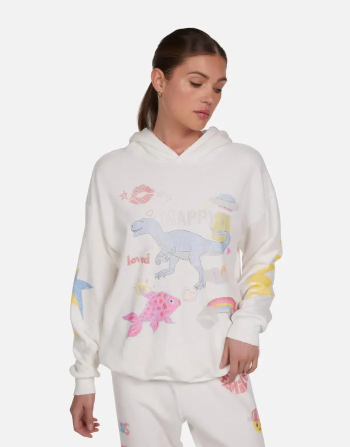 Harmony Dino Elements Milk Women Lauren Moshi Hoodies