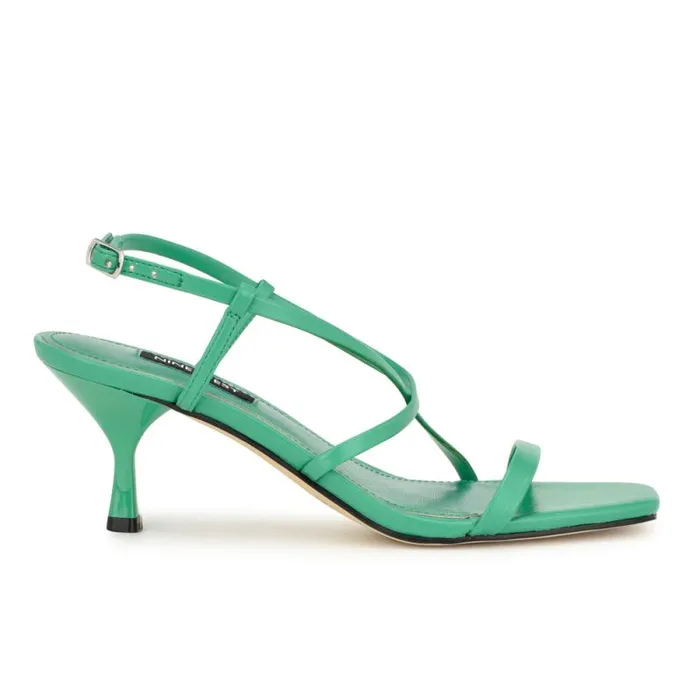 Haya Strappy Sandals Green Women Nine West Sandals