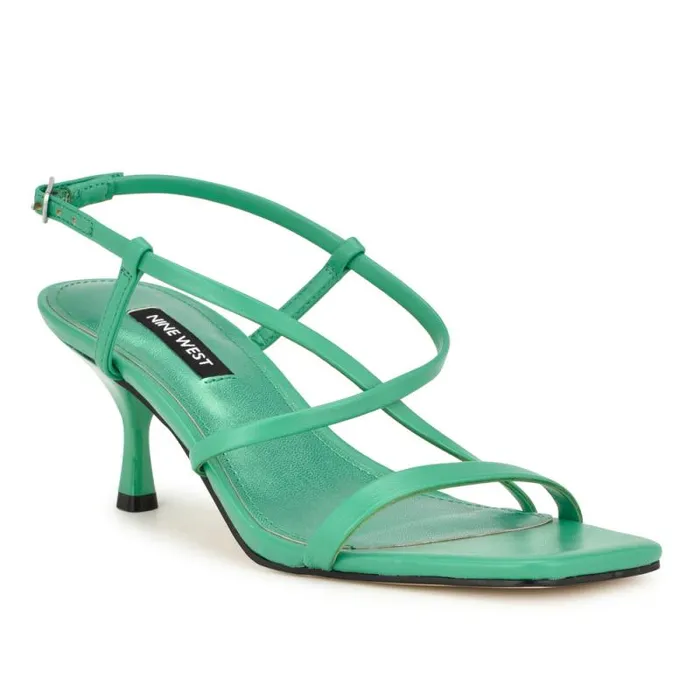 Haya Strappy Sandals Green Women Nine West Sandals Haya Strappy Sandals Green Women Nine West Sandals