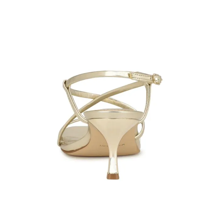 Haya Strappy Sandals Platino Women Nine West Sandals Haya Strappy Sandals Platino Women Nine West Sandals