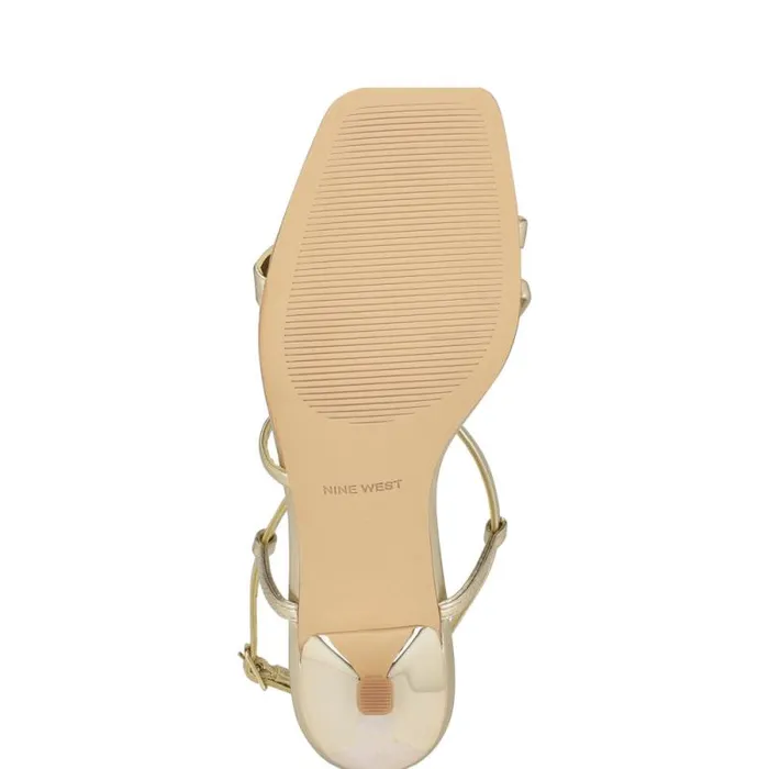 Haya Strappy Sandals Platino Women Nine West Sandals Haya Strappy Sandals Platino Women Nine West Sandals