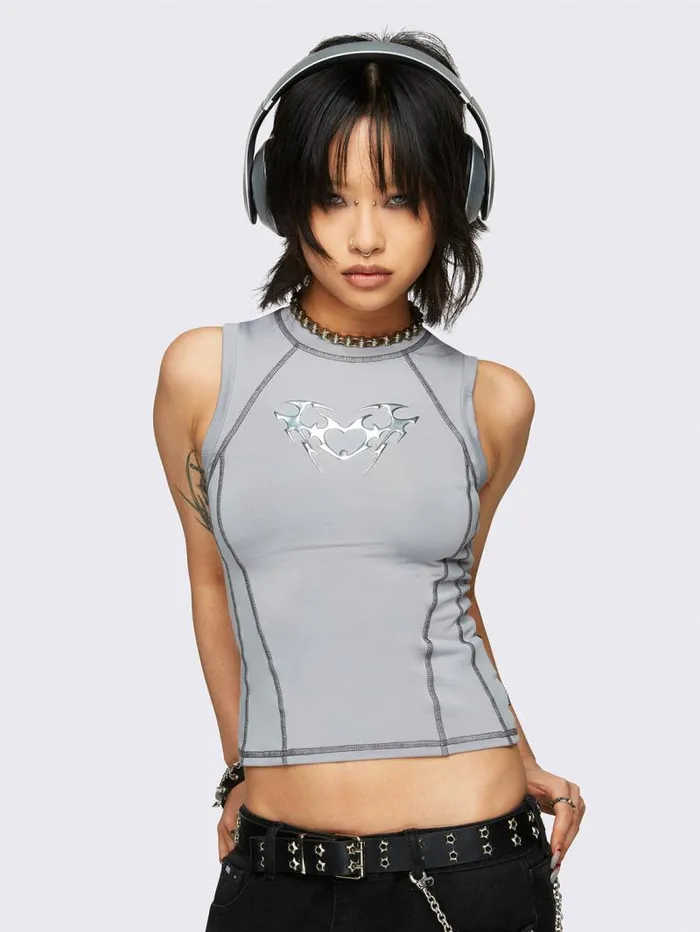 Heartbeat Vest Top Women Minga London Tops and TShirts