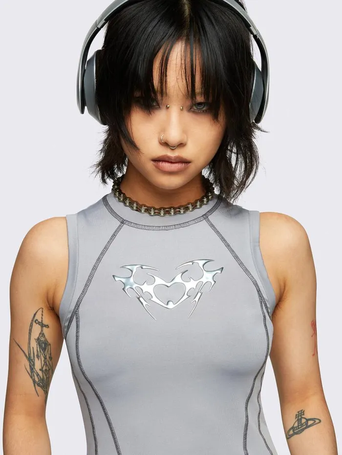 Heartbeat Vest Top Women Minga London Tops and TShirts Heartbeat Vest Top Women Minga London Tops and TShirts
