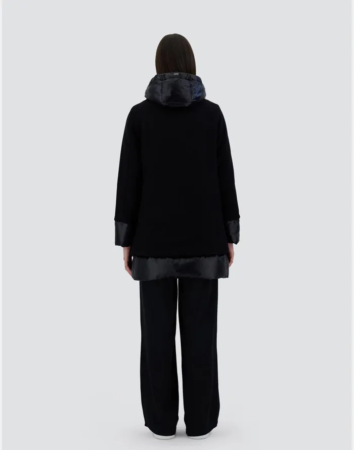 Herno ASHAPE JACKET IN ECOWOOL AND NYLON ULTRALIGHT Black Women AShape