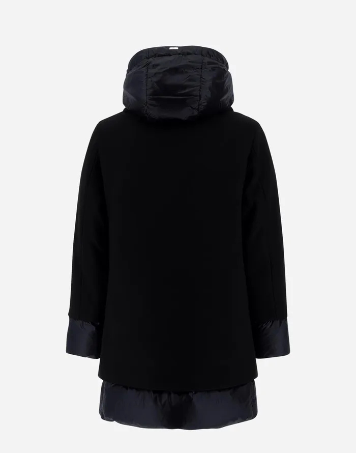 Herno ASHAPE JACKET IN ECOWOOL AND NYLON ULTRALIGHT Black Women AShape