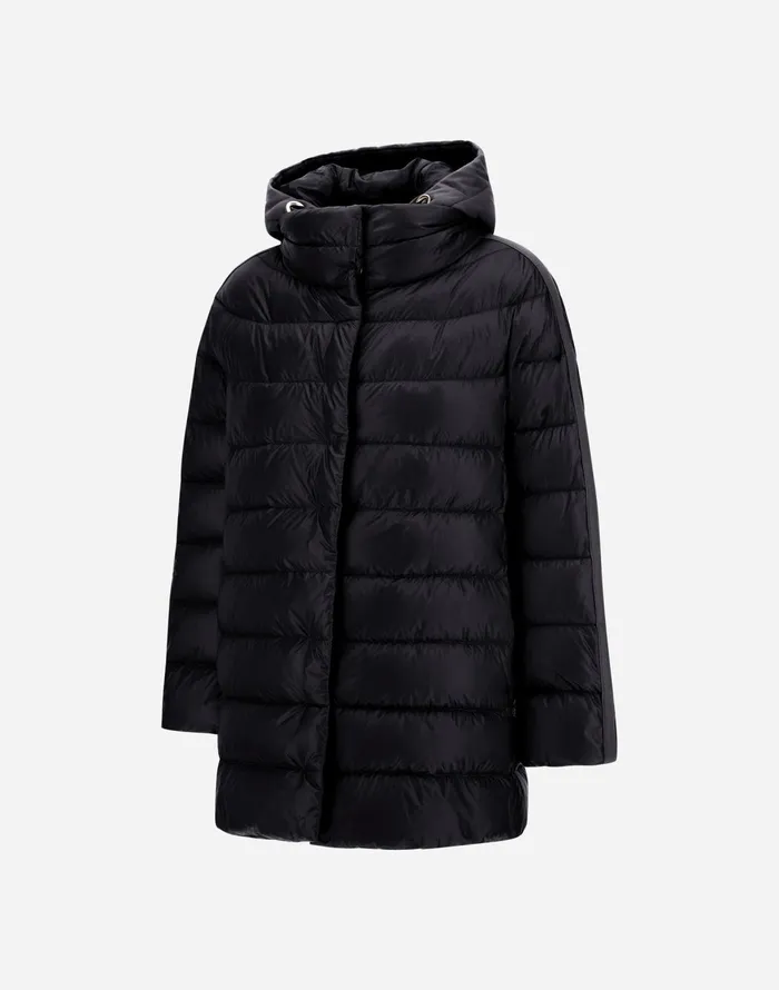 Herno ASHAPE JACKET IN NYLON ULTRALIGHT CASHMERE AND SILK Black Women AShape