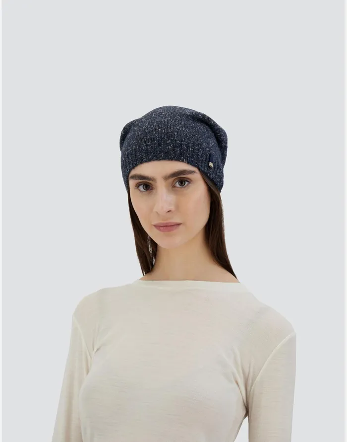 Herno BEANIEIN ANGEL Navy Blue Women Hats