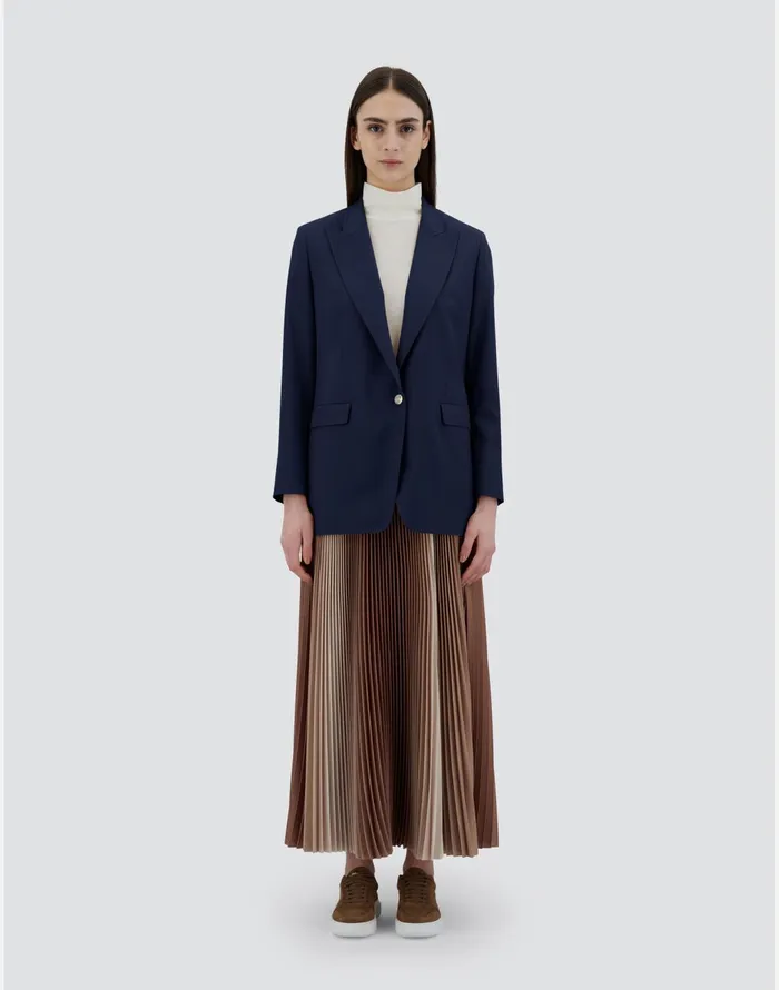 Herno BLAZER IN FLANNELFEELING Navy Blue Women Blazers