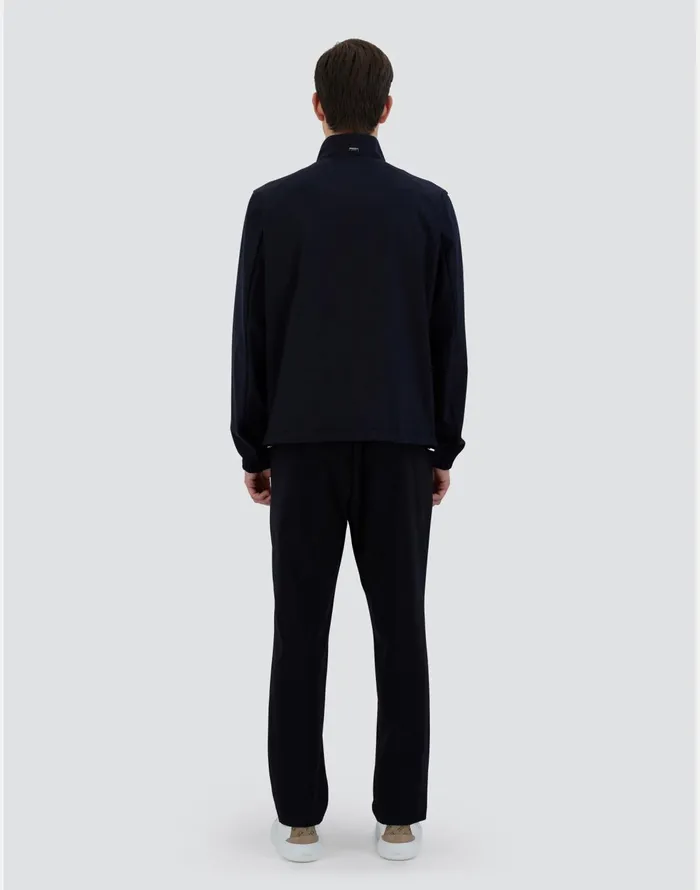Herno BOMBER JACKET IN CREPE FLUID Navy Blue Men Bomber