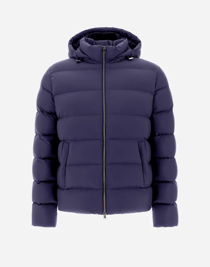 Herno BOMBER JACKET IN ECOAGE New Blue Men Bomber