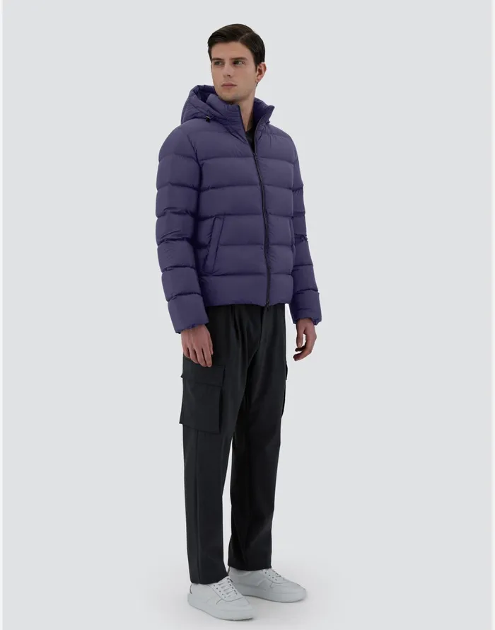 Herno BOMBER JACKET IN ECOAGE New Blue Men Bomber