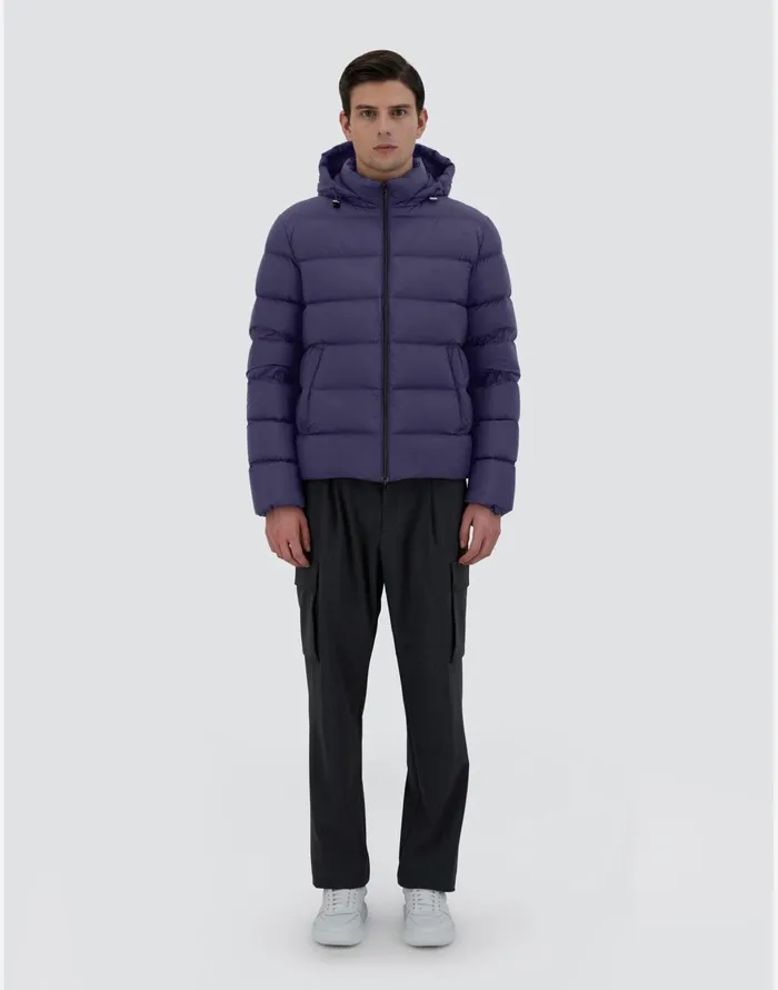 Herno BOMBER JACKET IN ECOAGE New Blue Men Bomber
