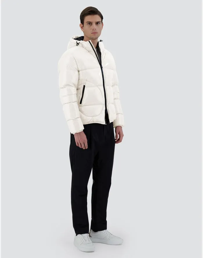 Herno BOMBER JACKET IN GLOSS White Men Bomber