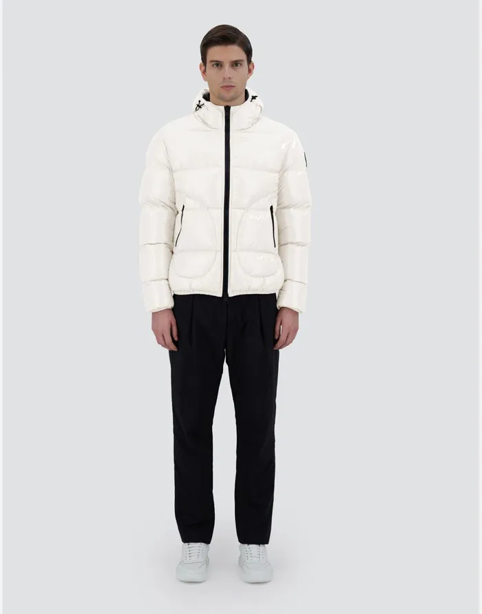 Herno BOMBER JACKET IN GLOSS White Men Bomber