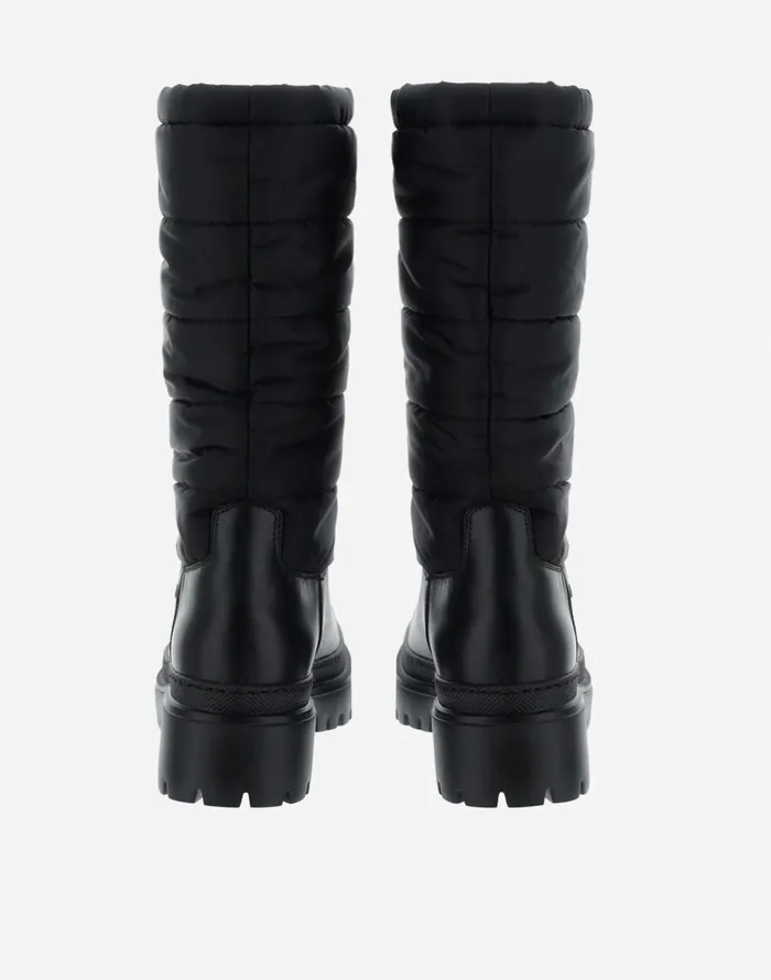 Herno BOOTS IN FAUX LEATHER AND NYLON ULTRALIGHT Black Women Shoes