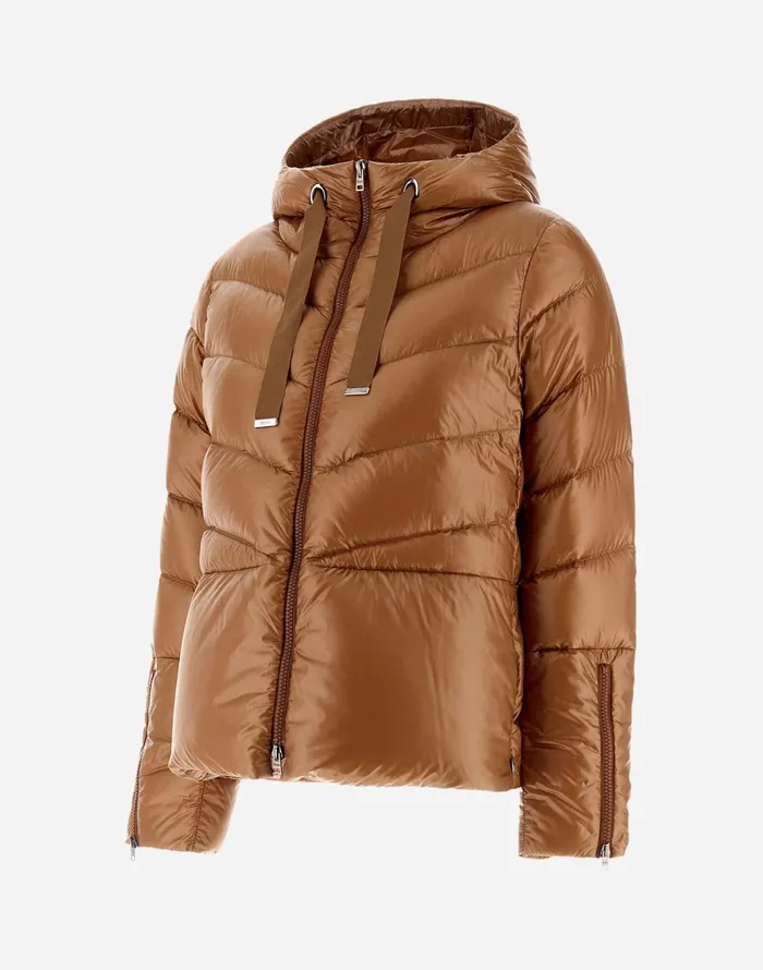 Herno CAPE IN NYLONULTRALIGHT Camel Women Short Down Jackets
