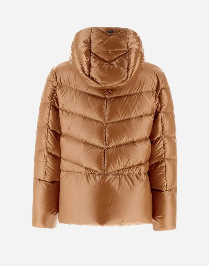 Herno CAPE IN NYLONULTRALIGHT Camel Women Short Down Jackets