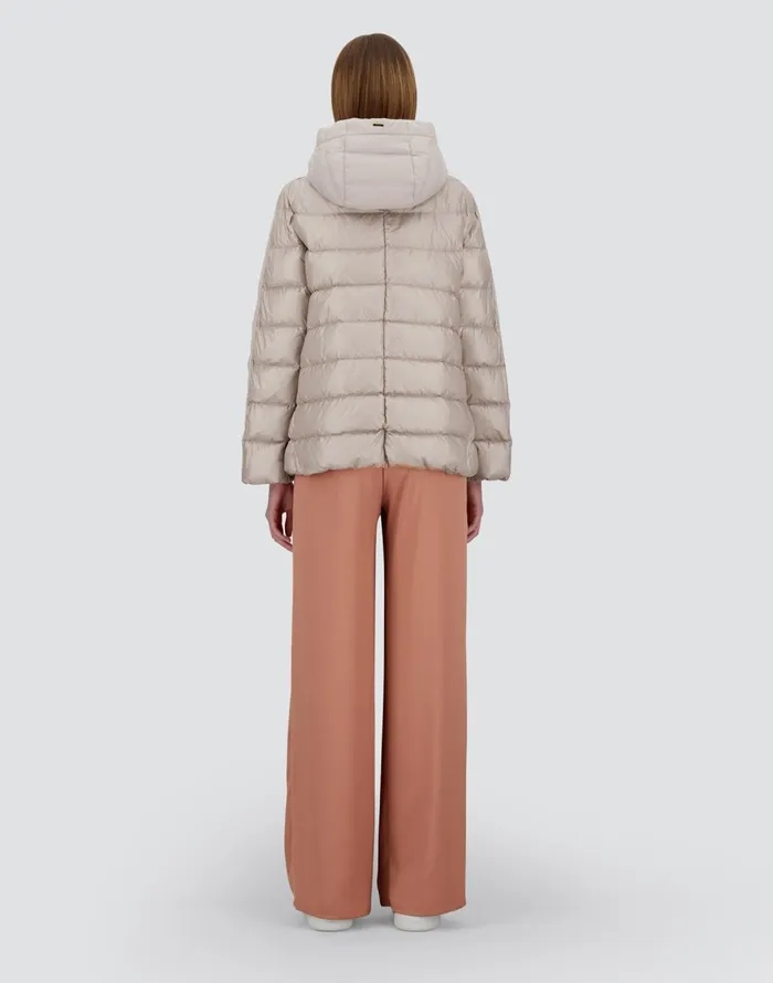 Herno CAPE IN NYLON ULTRALIGHT CASHMERE AND SILK Chantilly Women Short Down Jackets
