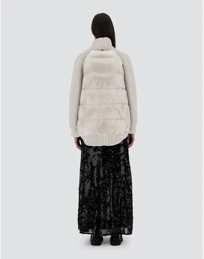 Herno CARDIGAN IN INFINITY WOOL AND NYLON ULTRALIGHT Chantilly Women Sweaters and Cardigan