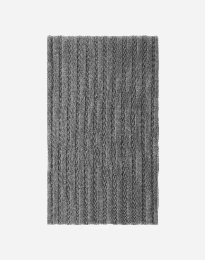 Herno CASHMERE AND ALCANTARA SCARF Grey Men Scarves