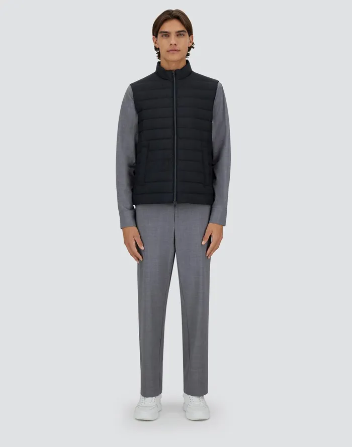 Herno ECOAGE AND MONOGRAM GILET Blu Navy Men Vests