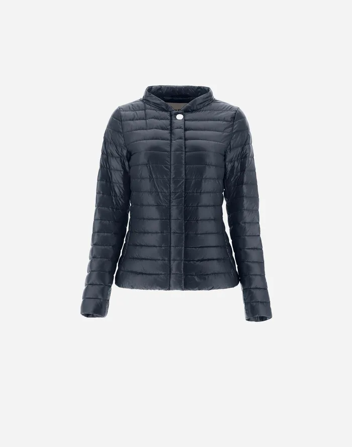 Herno ELENA Navy Blue Women Short Down Jackets