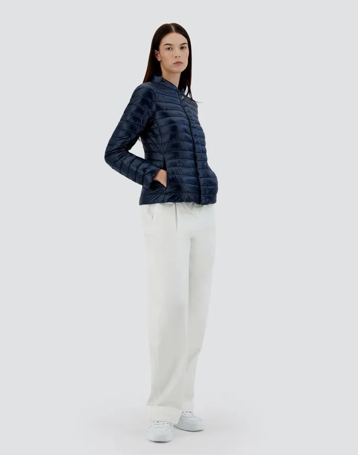 Herno ELENA Navy Blue Women Short Down Jackets