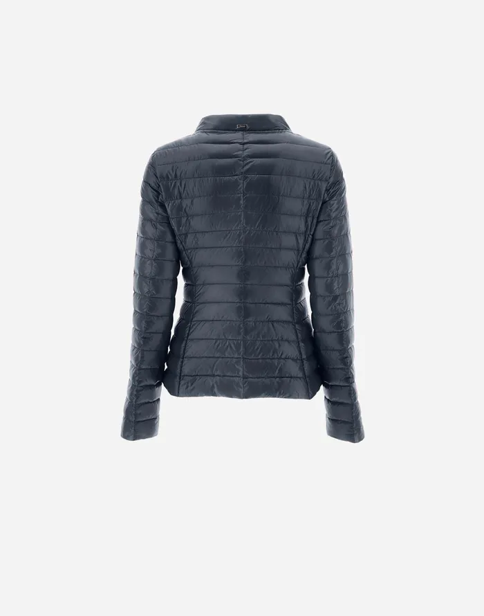 Herno ELENA Navy Blue Women Short Down Jackets
