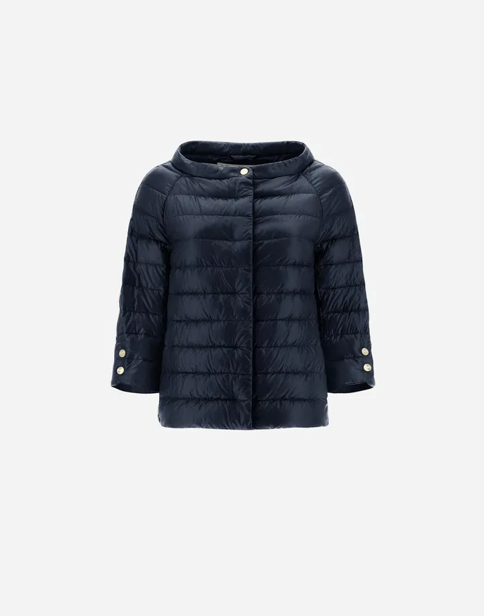 Herno ELSA Navy Blue Women Capes