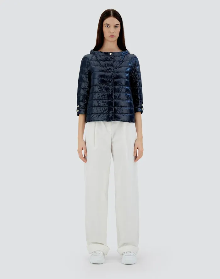Herno ELSA Navy Blue Women Capes