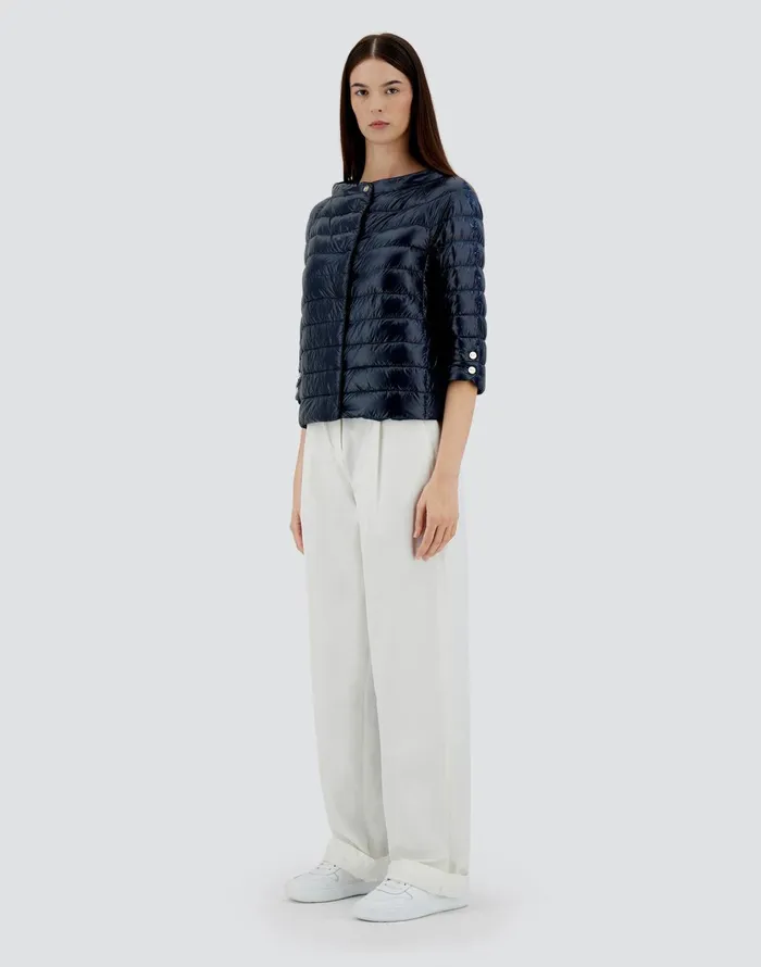 Herno ELSA Navy Blue Women Capes