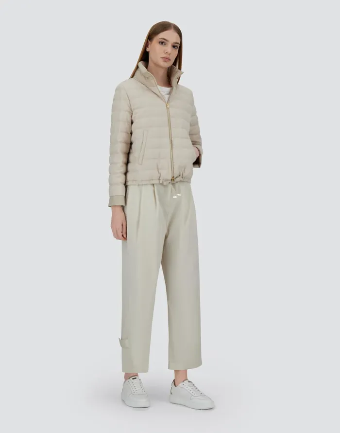 Herno JACKET IN CASHMERE SILK AND ECOAGE Chantilly Women Parka and Jackets