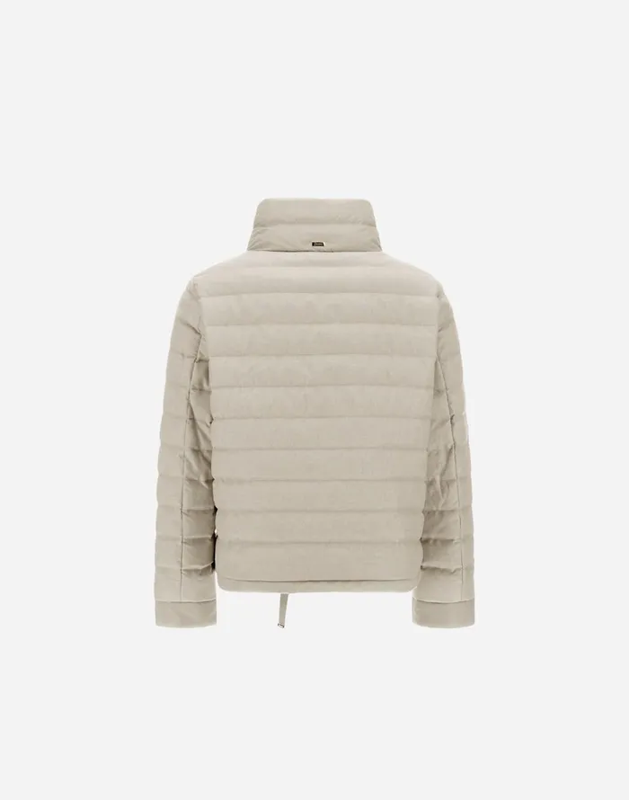 Herno JACKET IN CASHMERE SILK AND ECOAGE Chantilly Women Parka and Jackets