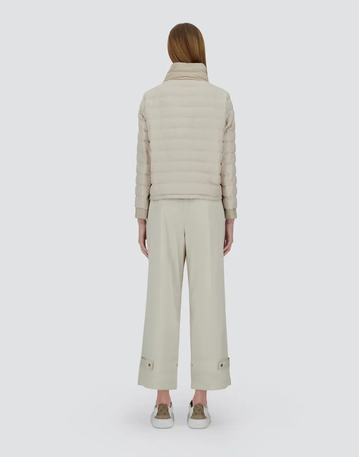 Herno JACKET IN CASHMERE SILK AND ECOAGE Chantilly Women Parka and Jackets