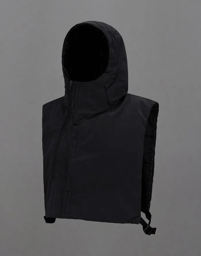 Herno LAMINAR GILET IN LIGHT OPALESCENT Black Women Laminar Down Jackets